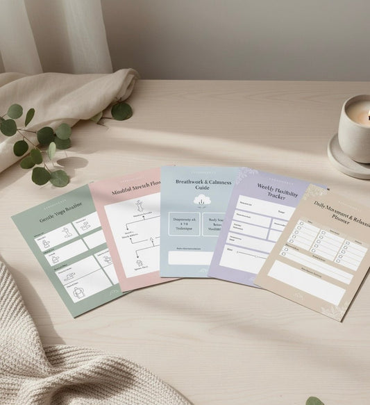 Gentle Yoga Template 5 Pack (Printable & Digital Download)